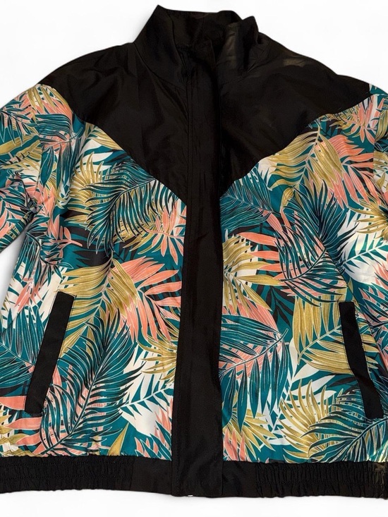 1 Sunset Lane Jackets & Blazers - Tropical Print Windbreaker Jacket